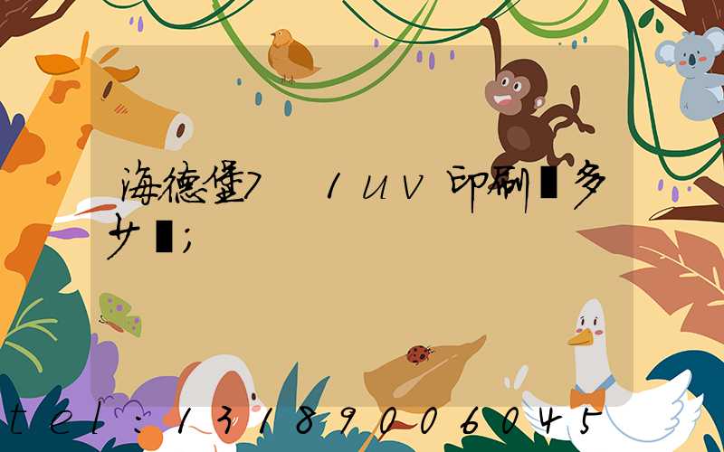 海德堡7+1uv印刷機多少錢