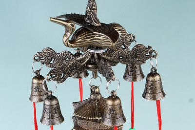 【風(fēng)水風(fēng)鈴 銅鈴鐺平安鐘 招財保平安 龍鳳鈴仙鶴鐘】價格,廠家,圖片,金屬工藝品,潘王良(個體經(jīng)營)-